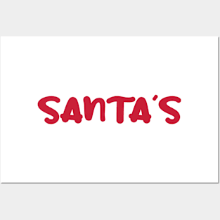 Santa's Minimalist Posters and Art